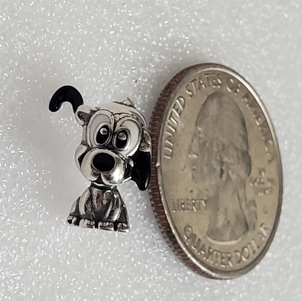 Puppy dog bracelet charm -Silver 925